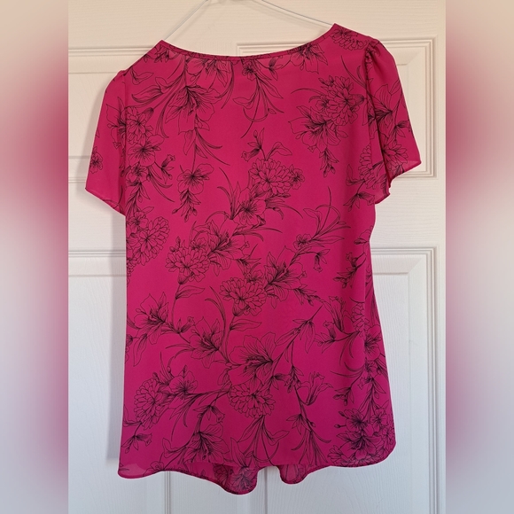 Worthington Floral Print Blouse Size Medium - Picture 2 of 8